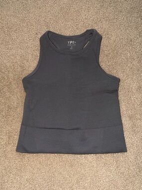 Abercrombie Grey Ribbed Workout Tank Top